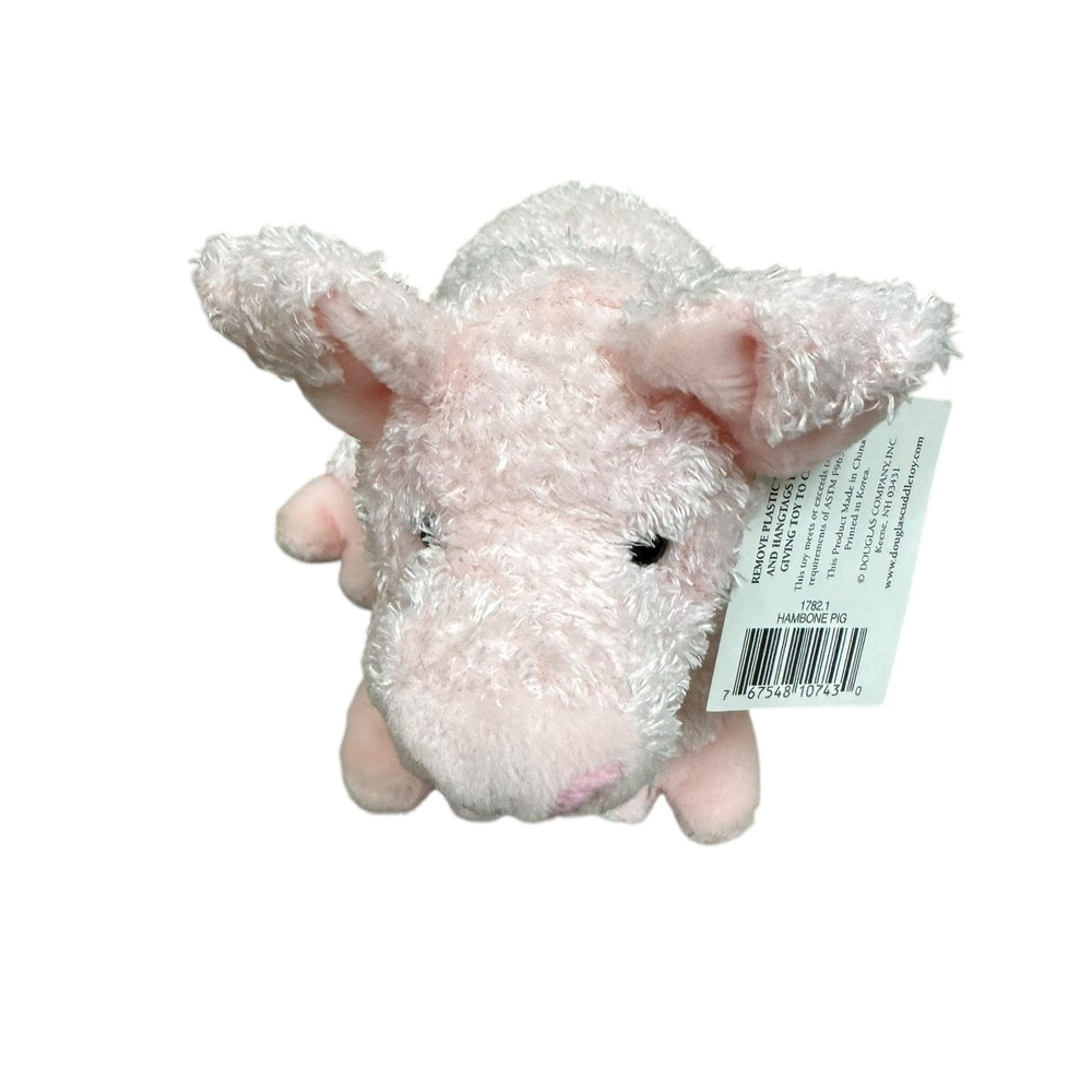 Douglas Cuddle Toy Hambone Pig Pink Plush Stuffed Animal 1782.1 8in NWT